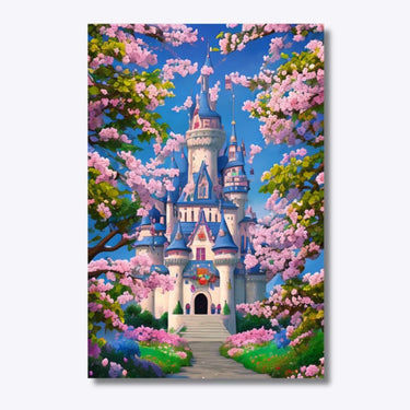 Path to the Floral Castle 40x60cm - Diamond Painting